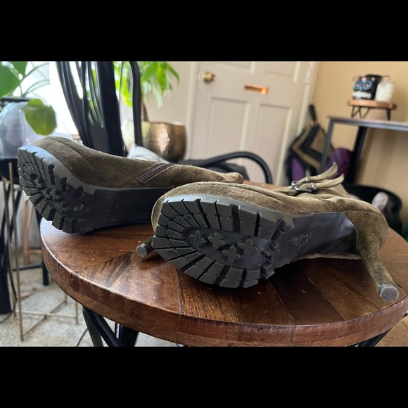 Sam Edelman Vancouver olive army green platform lace up combat boots - Picture 7 of 7